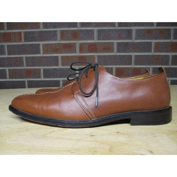 Cole Haan Mens Brown Leather Oxford Derby C06400 Dress Shoes Size 10.5 M main image 10